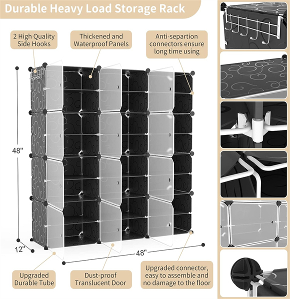 Shoe rack with cover